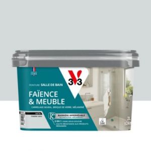 V33 Peinture De R&eacute;novation Fa&iuml;ence & Lambris Tendre Gris 2 L