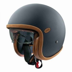 Premier Casque jet Vintage Platinum U9BM couture orange- XL