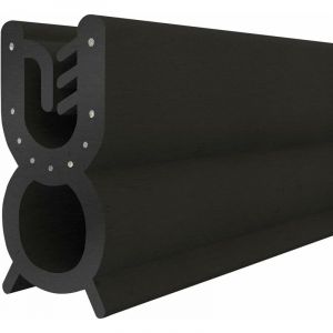 Joint de protection de bord de tôle T-32 noir, forme u, 9x22mm, 10 m - Steigner