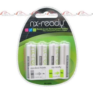 Image de Enix Accus blister lot de 4x AA NX ready 1,2V 2000mAh