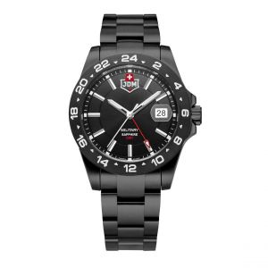 Montre Homme JDM Military Delta 24 - JDM-WG018-04 Bracelet Acier Noir
