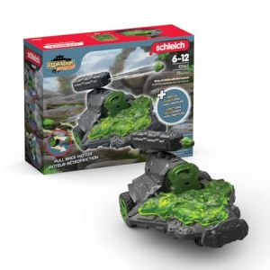 Schleich 42665 Jet de Pierre r&eacute;trofriction avec Mini Creature, d&egrave;s 7 ans, ELDRADOR CREATURES - coffret, 15 pi&egrave;ces