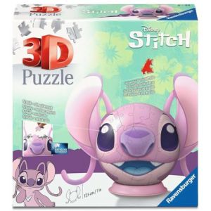 Ravensburger Puzzle 3D Ball - Disney Angel - A partir de 6 Ans - 72 pièces numérotées à Assembler sans Colle - Support et Accessoires de Finition Inclus - Diamètre : 13 cm - 11639