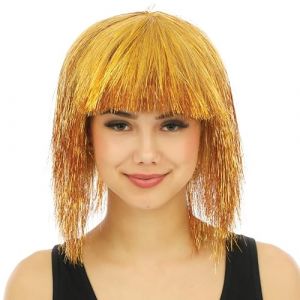 Ruedelafete Perruque disco luxe Or
