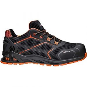 Image de Base Protection K-Step Chaussure de Sécurité pour Hommes et Femmes, Noir et Orange, Taille 38