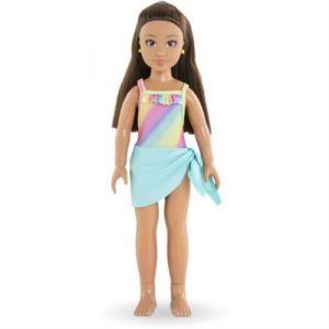 Poupée mannequin Luna a la plage COROLLE GIRLS 28 cm 5 accessoires