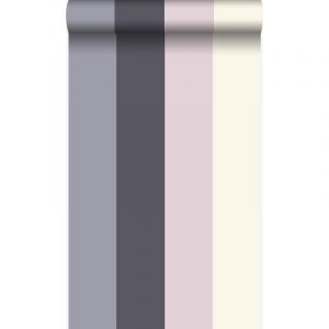 Origin - papier peint à rayures violet et violet Wallcoverings