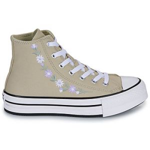 Chuck Taylor All Star EVA Lift Platform Embroidered Florals Pale Surplus/White/Violet Heat 38.5