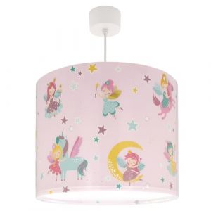 Dalber Lustre Chambre Lampe Suspension Enfand Fairy Dreams Fées Rose
