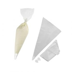 Zenker 9322450 Ensemble de 40 poches à douilles à pâtisserie et 3 embouts, poches à douilles pâtisserie, poche à douille, Plastique, Blanc, 32 x 19 x 0,1 cm