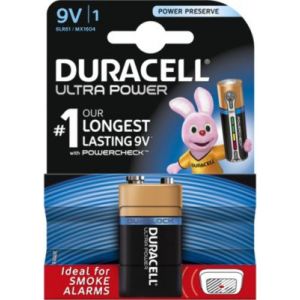 Image de Duracell Pile alcaline ultra power 6LR61 9 V