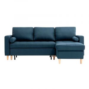 Image de Canape dangle convertible reversible en tissu Bleu petrole Atelier Mundo SA 401 Taille 229x82/147 (cm)