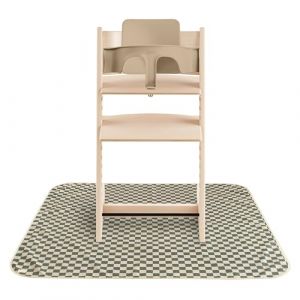 Tapis anti-éclaboussure Olive Check (108 x 108 cm)