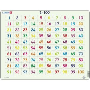 Image de Larsen Puzzle Cadre - Apprendre à Compter : Chiffres de 1 à 100