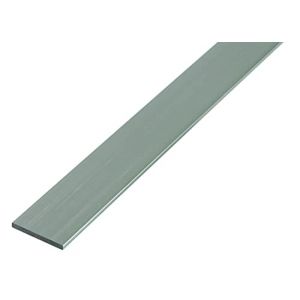 Alberts 473709 Profilé plein plat | aluminium, naturel | 1000 x 30 x 2 mm