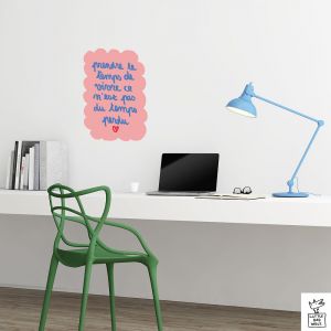 Plage Sticker décoratif autocollant, Prendre le temps de vivre ce n'est pas du temps perdu, citation, LBW, 68 cm X 48 cm