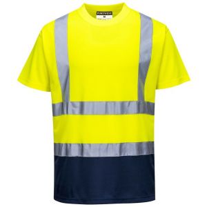 Portwest Tee-shirt haute Visibilité bicolore Jaune / Gris S