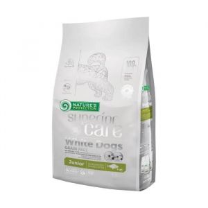 Image de NATURE'S PROTECTION Superior Care White Dogs Grain Free Junior Small Białoryba - nourriture s&egrave;che pour chiots - 1,5 kg