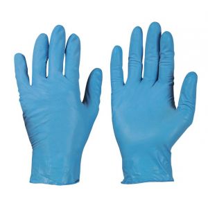 Strong Gants jetables en nitrile Bleu &ndash Sans poudre &ndash Taille?: 9(Box a100St.)