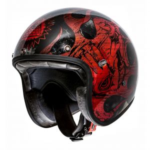 Premier Casque jet Le Petit Classic BD rouge chromé - XS