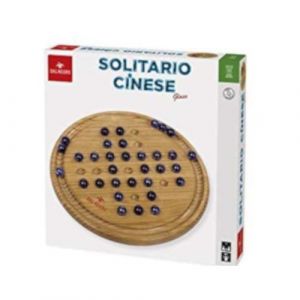 Dal Negro Jeu de société chinois 30 cm en bois beige/bleu foncé 2 pièces