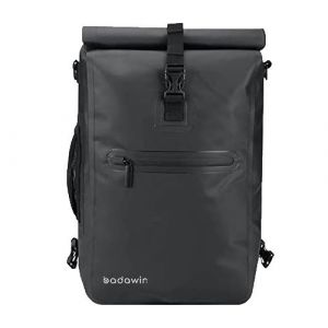 Porte bagage, sacoche, panier vélo Badawin SAC A DOS / SACOCHE DE VELO 2 EN 1 ALI 25L NOIR