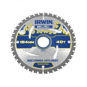 Irwin Weldtec lame de scie circulaire 184 x 30 mm x 40T ATB IRW1897370