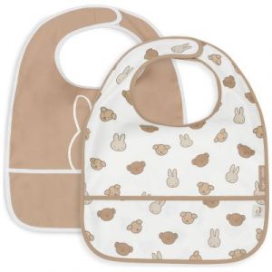 Jollein Lot de 2 Bavoirs Imperméables - Miffy and Friends