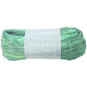 Image de Maildor Pelote raphia naturel 50g, ass. de 9 couleurs - Turquoise - Lot de 9