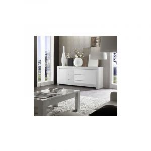 Azura home design Buffet LAZARRO 2 portes 3 tiroirs 190x82 cm - Blanc