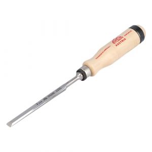 Stubai 353003 Ciseau à Bois Façon Suédois avec Manche, Beige/Argent, 8 mm
