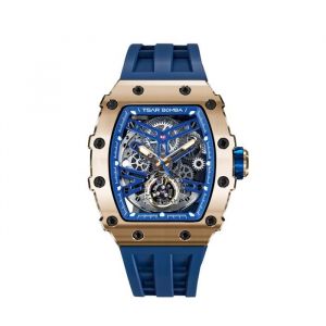 Montre Homme Tsar Bomba Elemantal series - TB8208A17 Bracelet Silicone Bleu
