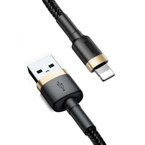 Baseus Basetech Cafule Cable - usb to Lightning Cable, 2.4 a, 1 m (Gold/Black) (CALKLF-BV1)