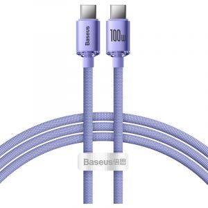 Baseus Câble USB C CAJY000605 1,2 m 100 W Violet transfert 480 Mbps