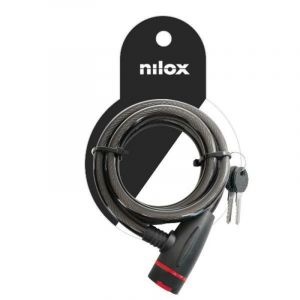 Nilox Candado NXPLCABLELOCK acero inoxidable 1,3 m negro seguridad bici y patinete