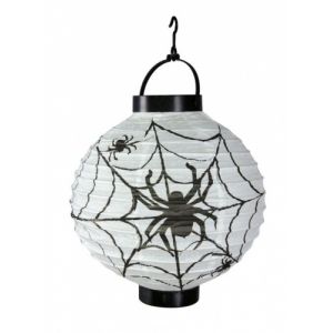 Lanterne lumineuse araignées Halloween (20 cm)