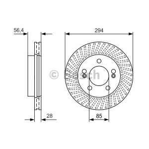 Bosch Disque de frein 0986479D32