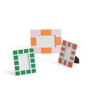 Lot de 3 cadres à poser en céramique, Calora Multicolore Taille Taille Unique