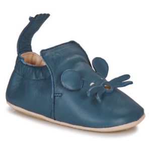 Easy Peasy Chaussons en cuir bleu marine détail souris - 18-19 - Taille 18-19