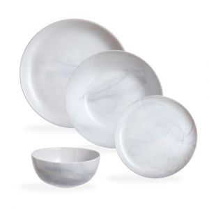 Luminarc Service de table Diwali gris - 24 pièces