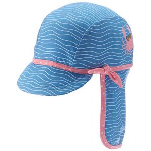 Playshoes Kid's UV-Schutz Mütze Krebs - Casquette taille 53 cm, gris/bleu/rose