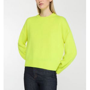 Galeries Lafayette Pull Sean ample en laine responsable et cachemire Jaune