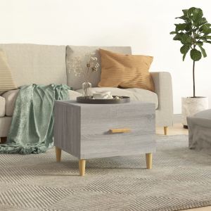 VidaXL Table basse Sonoma gris 50x50x40 cm Bois d'ingénierie Sonoma gris