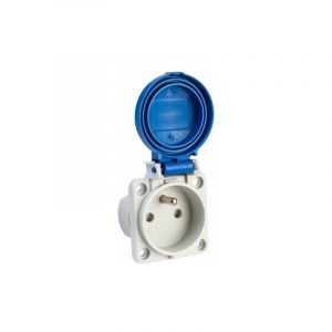 Ide 00464 bases type Schuko française, base encastrement raccordement avec vis, IP54 – 16 a-2p + t-250 V