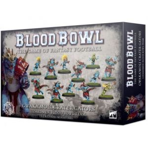Games Workshop Lot de 12 figurines Blood Bowl - Team Hommes Lezards : Gwaka'moli Crater Gators