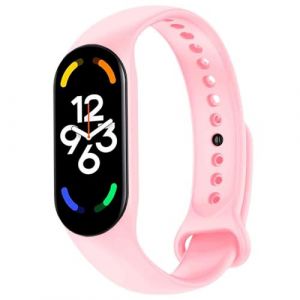 Bracelet en silicone rose flexible OcioDual pour Xiaomi Mi Band 5/6/7/Amazfit 5