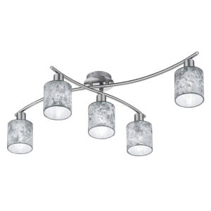 Image de Trio Plafonnier GARDA Nickel mat 605400589 Lighting -