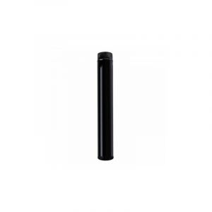 Wolfpack Tube de poêle acier vitrifié noir Ø 100 mm. ideal poêles à bois, cheminée, haute résistance, couleur noir