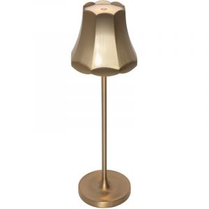 Qazqa Granny retro - led Dimmable Lampe de Table sans fil rechargeable usb variateur inclus - 1 lumière - ø 11.6 cm - Doré - Rétro - éclairage