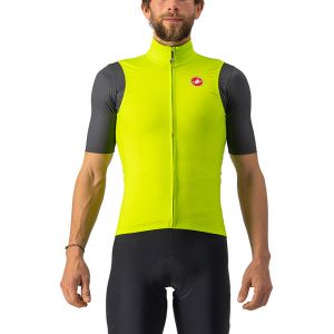 Castelli Pro Thermal Mid Veste Homme, jaune S Gilets